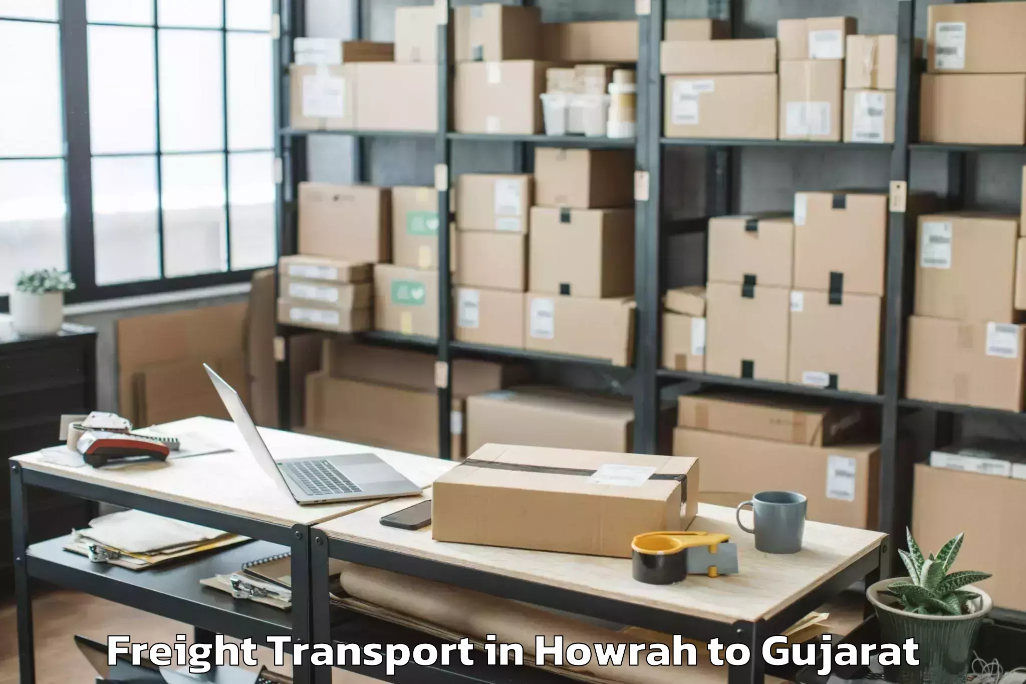 Easy Howrah to Amod Freight Transport Booking